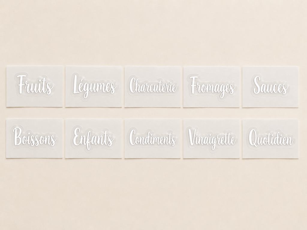 10 étiquettes pour réfrigérateur