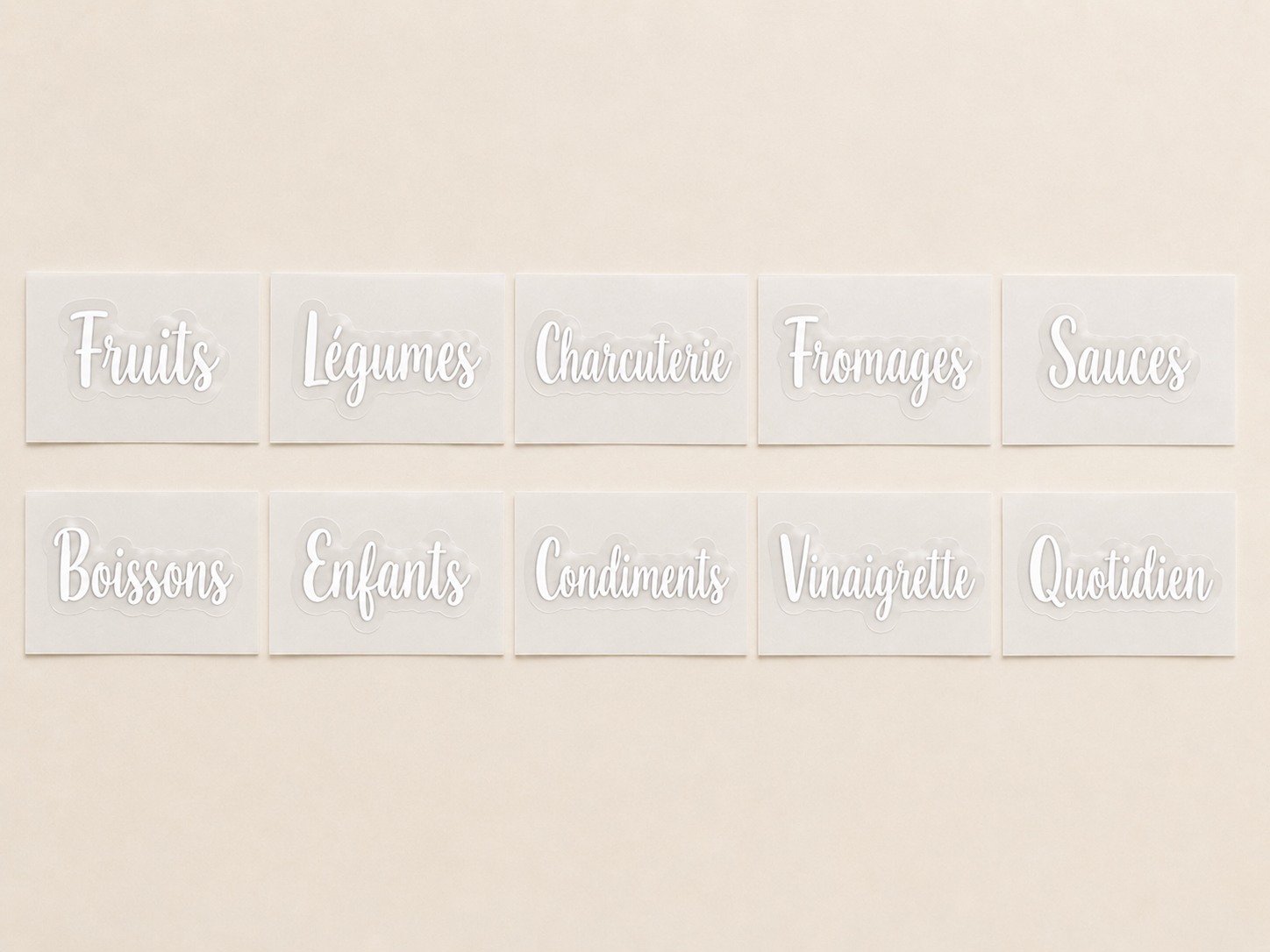10 étiquettes pour réfrigérateur