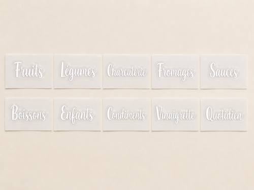 10 étiquettes pour réfrigérateur