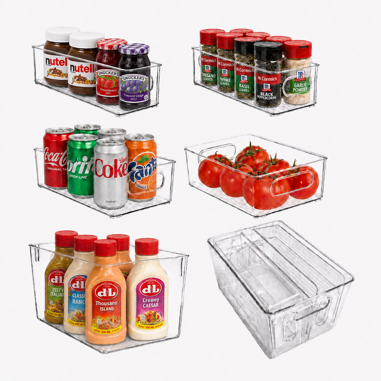 Organisateur de réfrigérateur 5PC