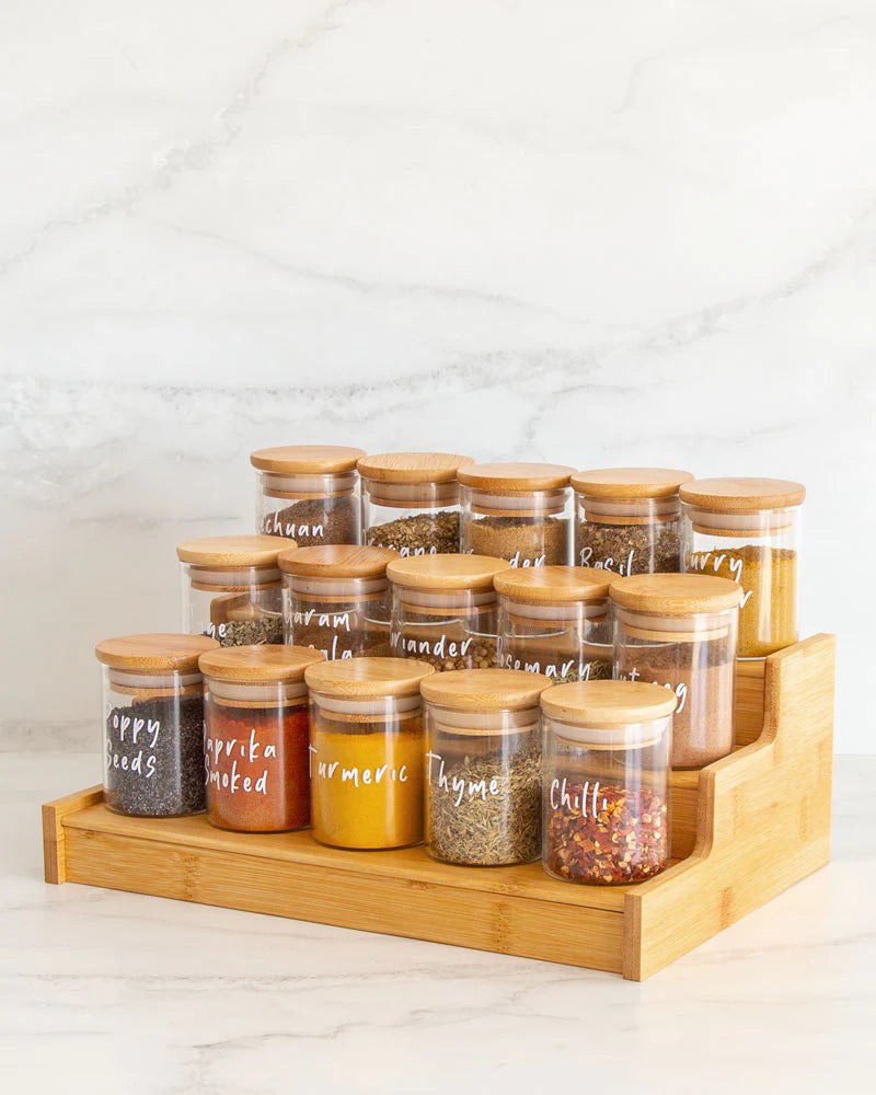 Créer spécialement pour ranger vos épices notre étagère 100% bambou vous apportera aussi sa petite touche design dans votre cuisine