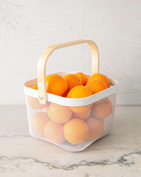 Panier manche en bambou créer pour ranger serviette fruits jouets ou toutes autres objets du quotidiens